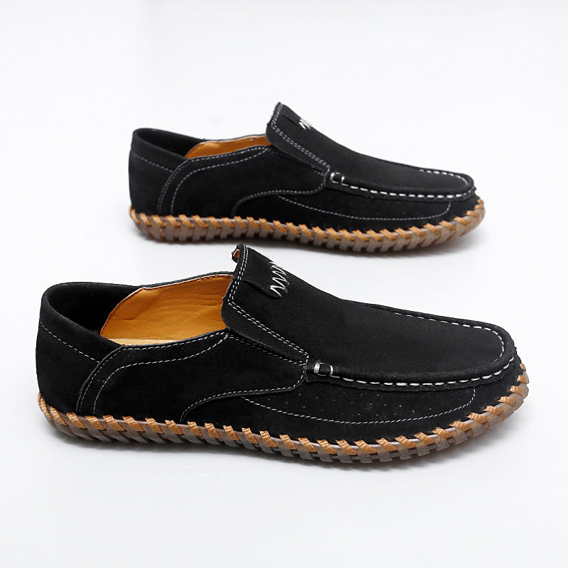 (⏰Last Day 70% OFF🔥)Men's Handcrafted Suede Slip-On Loafers | Lightweight, Rebound Cushioning for Driving & Casual Comfort