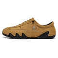 (⏰NOW ON: 53% OFF Independence Day Sale! 🔥)Mens Casual Shoes Summer Breathable Sneakers Loafers Walking Shoes Hand Made Lace-Up Leather Dress Flats Shoes for Driving Business Working Office